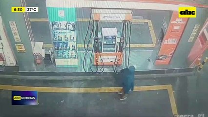 Video: Robó picos de cargas de gas de “surtidor” y fue detenido