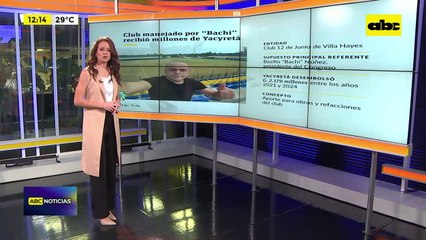 Club del “Clan Núñez” recibió más de G. 2 mil millones de la EBY: esta es la respuesta de Bachi