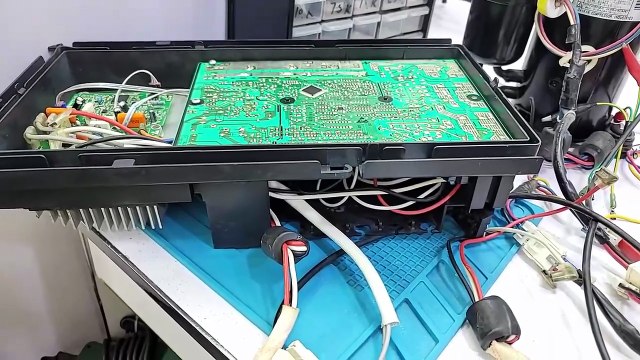 Haier DC inverter AC E7 error code inverter ac pcb training institute