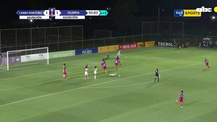 El penal que erró Olimpia a los 95 minutos