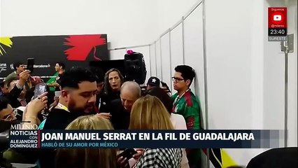 Joan Manuel Serrat llega a la FIL de Guadalajara y será reconocido con doctorado Honoris Causa
