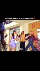 POV: you’re watching Dil To Pagal Hai being made… and realizing the real magic was behind the camera too. 🥹✨ That 90s charm? Unmatched.  #GlamSham #Bollywood #DilToPagalHai #BTS  (behind the scenes, 90s Bollywood, Shah Rukh Khan, Madhuri Dixit, Karisma K