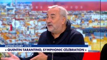 L'équipe du concert-événement Tarantino, symphonic celebration sur le plateau de l'Heure des pros