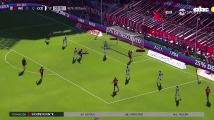 El gol de Gabriel Ávalos en la victoria de Independiente