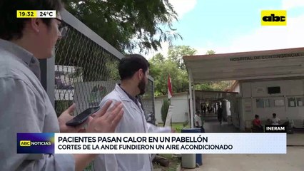 Ineram: cortes de energía dejaron sin aire acondicionado a pacientes