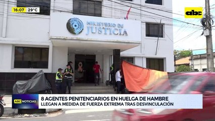 Agentes penitenciarios en huelga de hambre tras masivas desvinculaciones