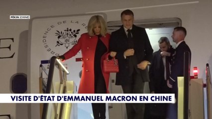Visite officielle en Chine : Emmanuel et Brigitte Macron sont arrivés à Pékin