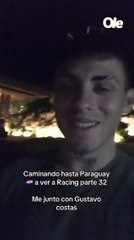 Copa Sudamericana: técnico de Racing regaló entrada a hincha que vino a "dedo" a Paraguay