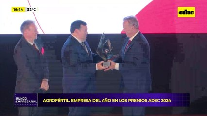 Agrofértil recibe la distinción de empresa del año en los Premios ADEC 2024