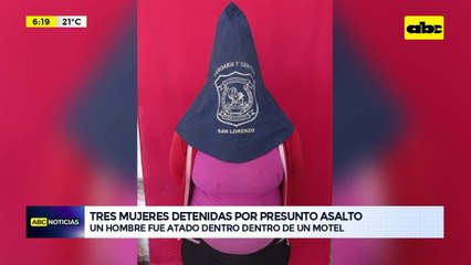 Video: Tres mujeres detenidas por presunto asalto dentro de un motel