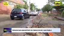 Video: Vecinos denuncian abandono de obras en barrio San Pablo