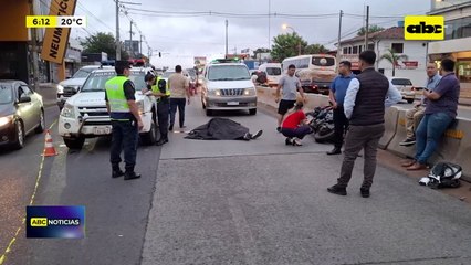Fernando de la Mora: joven motociclista murió tras ser arrollado