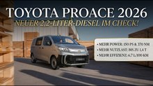 Toyota Proace 2026 mit 150 PS & 370 NM für den Arbeitsalltag