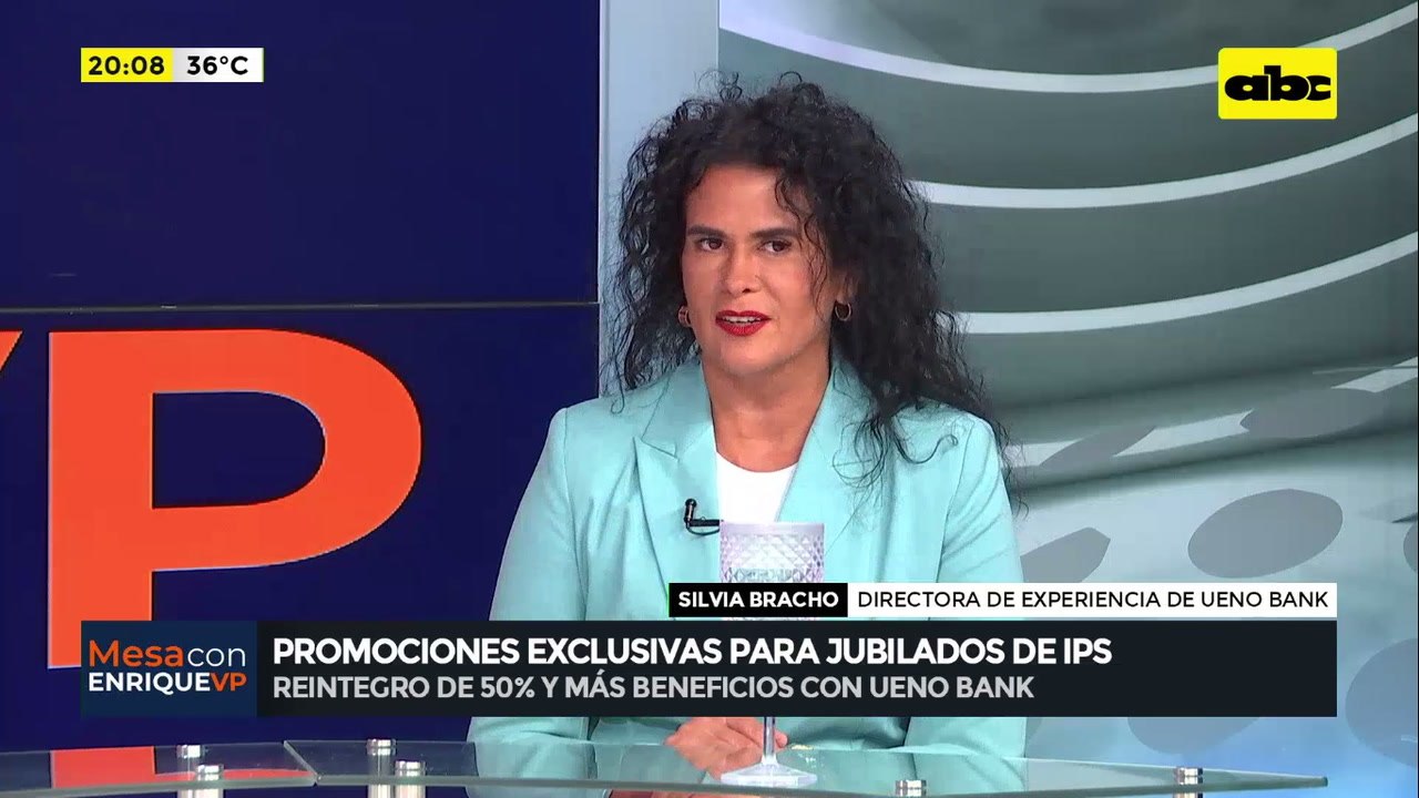 Beneficios para jubilados que cobran sus haberes del IPS con Ueno Bank