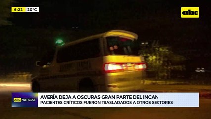 Video: Avería en transformador deja a oscuras parte del INCAN