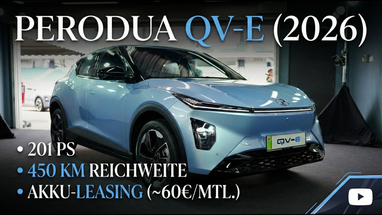 Günstiger E-Flitzer? Perodua QV-E 2026 vorgestellt!