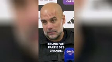 Man. City - Guardiola sur Haaland : "Ses chiffres sont fous"