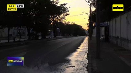 Video: Caños rotos en Asunción, mientras Essap solicita racionalizar agua