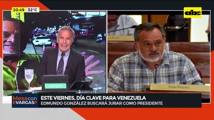 Este viernes, día clave para Venezuela: Sixto Pereira, exsenador paraguayo