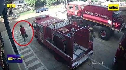 Video: Roban celular del cuartel de bomberos Voluntarios de Ypané