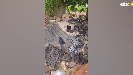 Roban baterías de litio utilizadas por las telefonías en Caaguazú