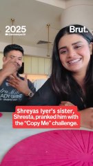 Shreyas Iyer's sisters pulls a prank on him