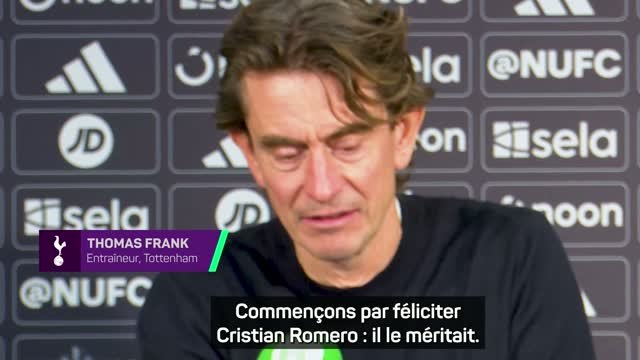 Tottenham - Thomas Frank encense Cristian Romero pour son doublé spectaculaire