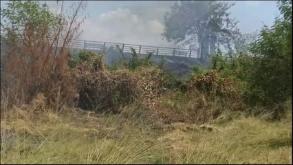 Incendio en el banco San Miguel de la Costanera Norte de Asunción