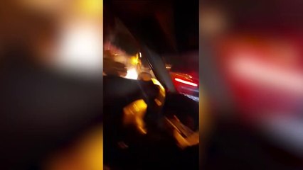 Violento accidente de tránsito en San Antonio deja dos heridos