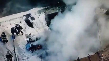 Avioneta se estrella contra un bus en plena avenida de São Paulo