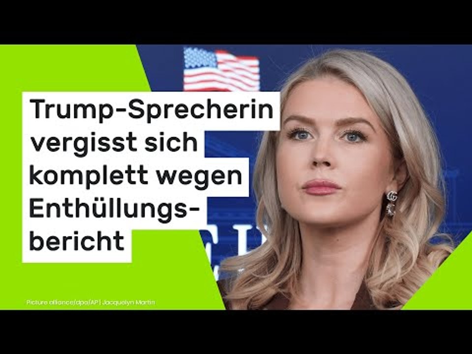 Karoline Leavitt: Trump-Sprecherin vergisst sich komplett wegen Enthüllungsbericht
