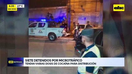 Video: Detienen a siete jóvenes por presunto microtráfico en la Chacarita