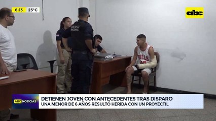 Video: Detienen a joven tras disparo que hirió a una niña de seis años