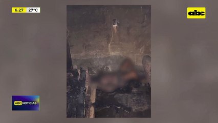 Incendio fatal en Limpio: Un hombre falleció calcinado mientras dormía