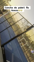 Vidrio de cancha de pádel quedó destrozado en parque Ñu Guasu