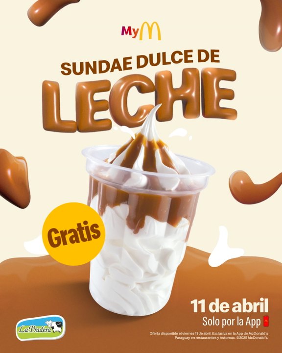 Helado gratis en McDonald's