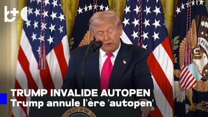 Trump annule les documents de l'ère Joe Biden signés avec "autopen