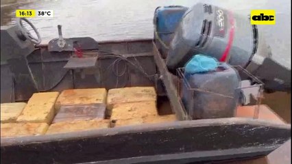 Policía brasileña incauta embarcación con casi 500 kilos de marihuana proveniente de Paraguay