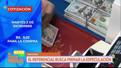 DÓLAR REFERENCIAL BUSCA FRENAR LA ESPECULACIÓN