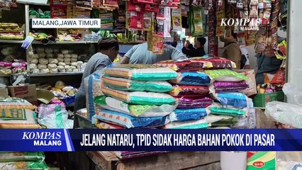 Jelang Nataru, TPID Kota Malang Sidak Harga Kebutuhan Pokok di Pasar