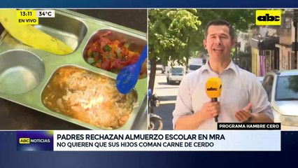 Rechazan almuerzo con carne de cerdo en escuela de Mariano Roque Alonso
