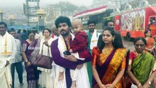 Actor Sudhakar Komakula With Family Visits Tirumala