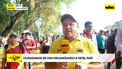 San Pedro también se moviliza en reclamo de varias reivindicaciones