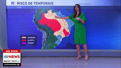Alerta de chuva forte em todo Sudeste nesta quarta (03) | Previsão do Tempo