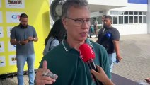 Presidente do Código Brasileiro de Trânsito esteve em entrega de trem do VLT: “Vamos fazer vários testes”