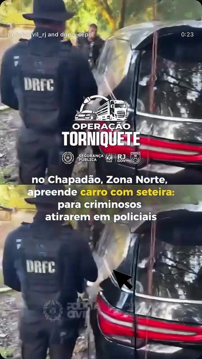 Carro de guerra? Polícia Civil apreende veículo do CV adaptado para suspeitos atirarem em policiais