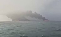 Un petrolero y un carguero se incendian tras colisionar en el mar del Norte