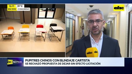 Iniciativa para frenar compra de pupitres chinos no prosperó en el Senado