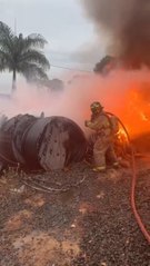Incendio de mediana magnitud en depósito de San Lorenzo
