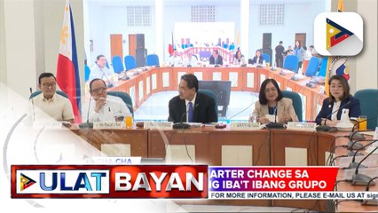 Isinusulong na charter change sa Kamara, suportado ng iba't ibang grupo | ulat ni Mela Lesmoras